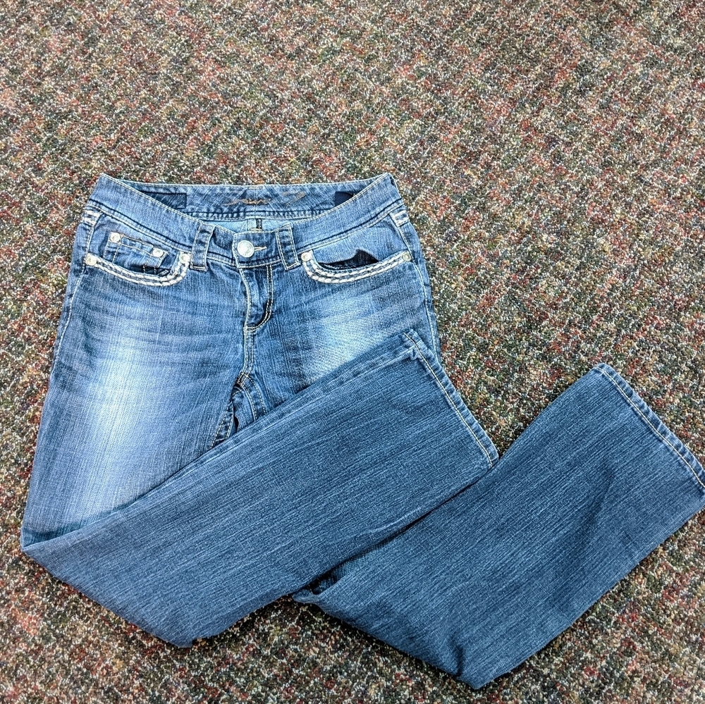 Seven7 embellished Baby Bootcut Jeans Sz 8